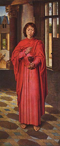 Marienaltar des Sir John Donne of Kidwelly, rechter Flugel: Evangelist Johannes, Hans Memling